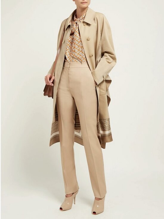 Burberry Jackets & Blazers - Burberry RUNWAY Scarf Trench Coat US 6 (UK 8/EU 40) Buckle Strap Long Sleeves